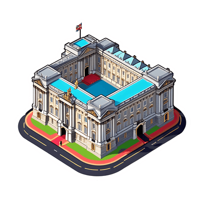 Royal Palace Sticker - UV DTF Elegant Design - Heat Press Transfer