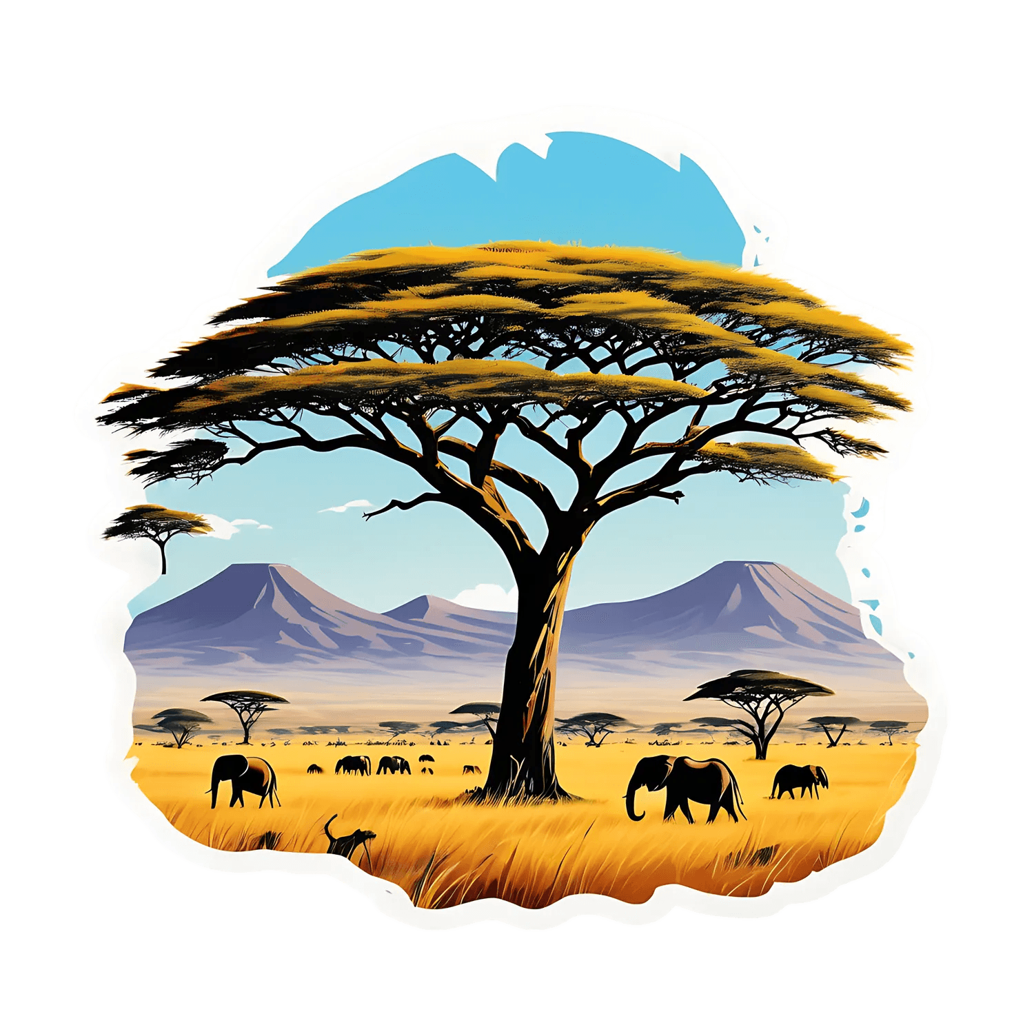 Safari Adventure - Sticker - Heat Press Transfer