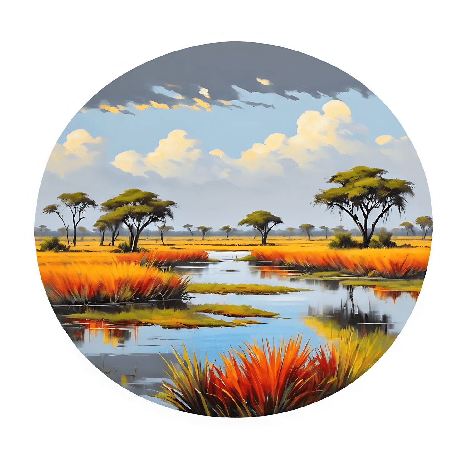 Safari Landscape - Sticker - Heat Press Transfer