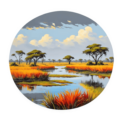 Safari Landscape - Sticker - Heat Press Transfer