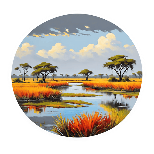 Safari Landscape - Sticker - Heat Press Transfer