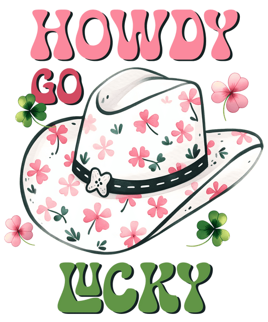Saint Patrick's Day Cute Western Design - DTF Ready To Press - Heat Press Transfer