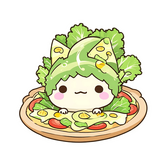 Salad Avatar - Cute Kawaii Sticker - Heat Press Transfer