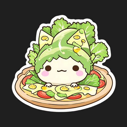 Salad Avatar - Cute Kawaii Sticker - Heat Press Transfer