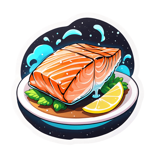Salmon Delight - UV DTF Sticker - Heat Press Transfer
