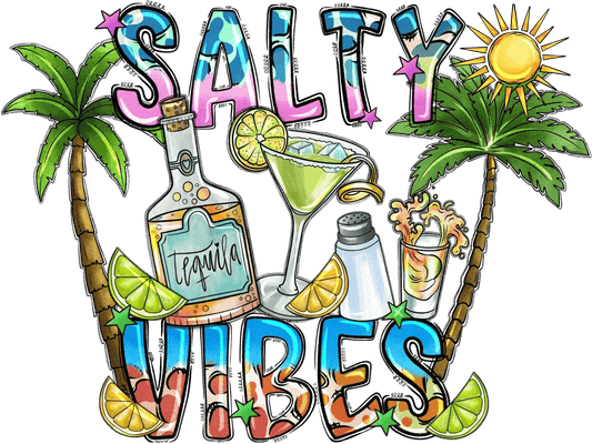 Salty Vibes - DTF Ready to Press - Heat Press Transfer