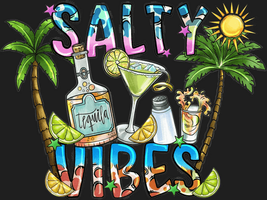 Salty Vibes - DTF Ready to Press - Heat Press Transfer