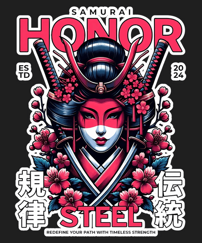 Samurai Honor Graphic - DTF Ready to Press - Heat Press Transfer