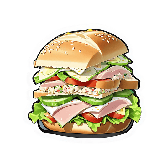 Sandwich Delight - Sticker - Heat Press Transfer