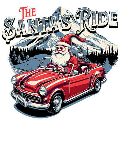 Santa's Ride - DTF Ready to Press - Heat Press Transfer