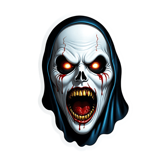 Scary Skull UV - Sticker - Heat Press Transfer