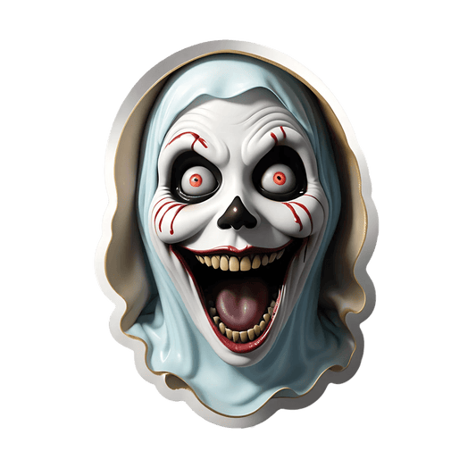 Scary Clown Face - UV Sticker - Heat Press Transfer