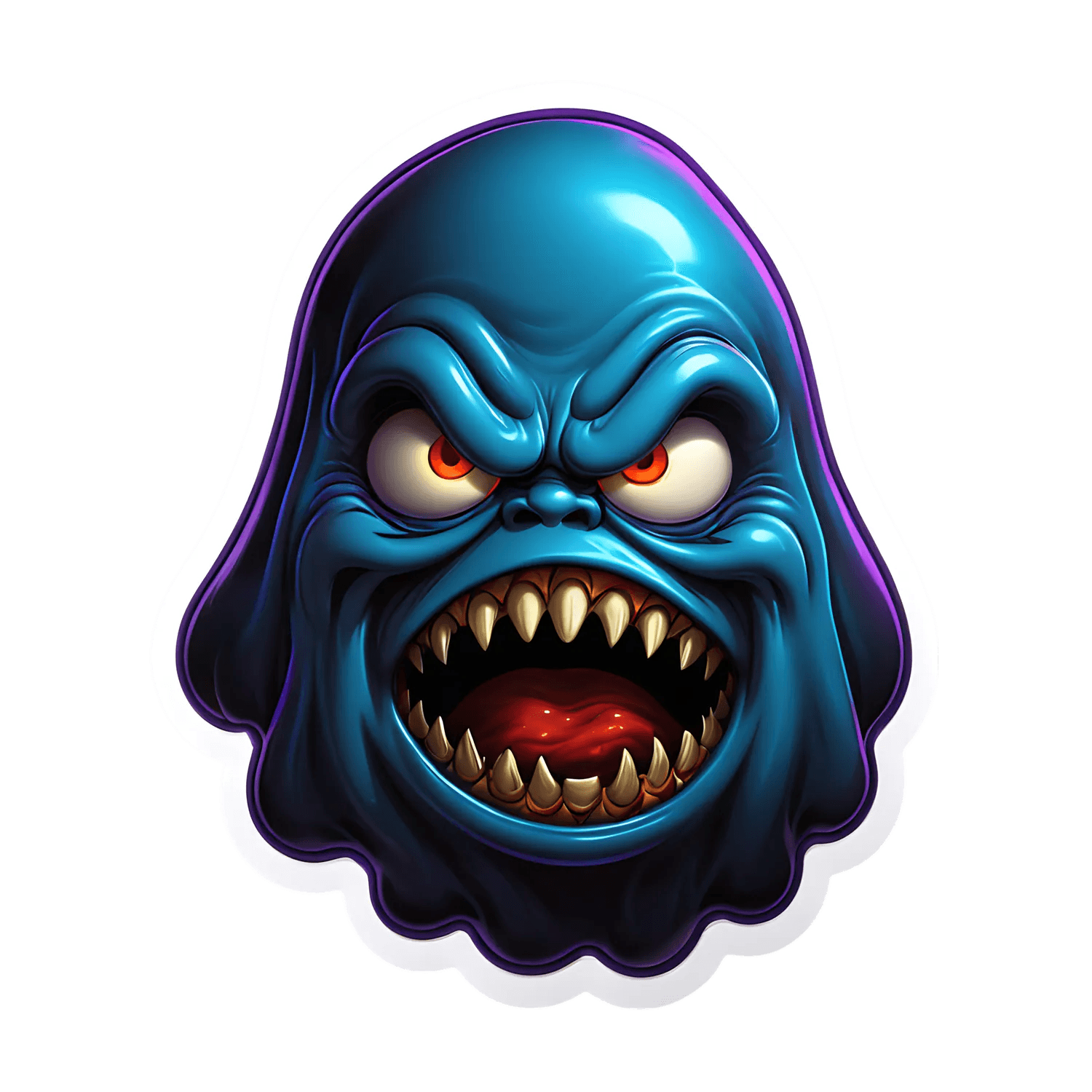 Scary Ghoul Sticker - UV DTF Decal - Heat Press Transfer