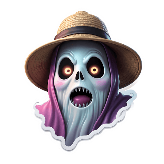 Scary Skeleton - Horror Theme Sticker - Heat Press Transfer
