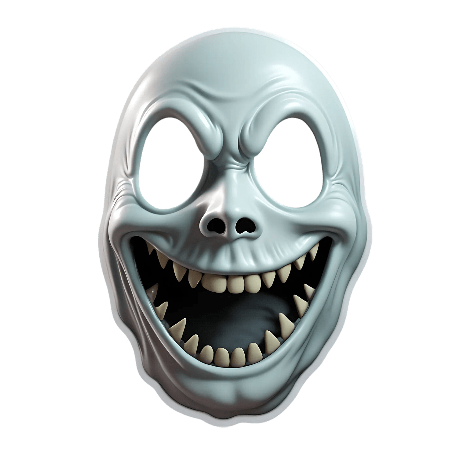 Scary Skull - UV DTF Sticker - Heat Press Transfer
