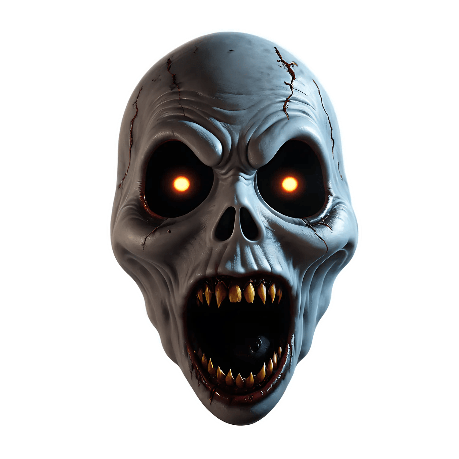 Scary Skull Glow - UV DTF Sticker - Heat Press Transfer