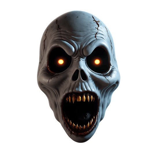 Scary Skull Glow - UV DTF Sticker - Heat Press Transfer
