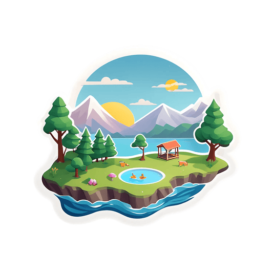 Scenic Nature View - Sticker - Heat Press Transfer