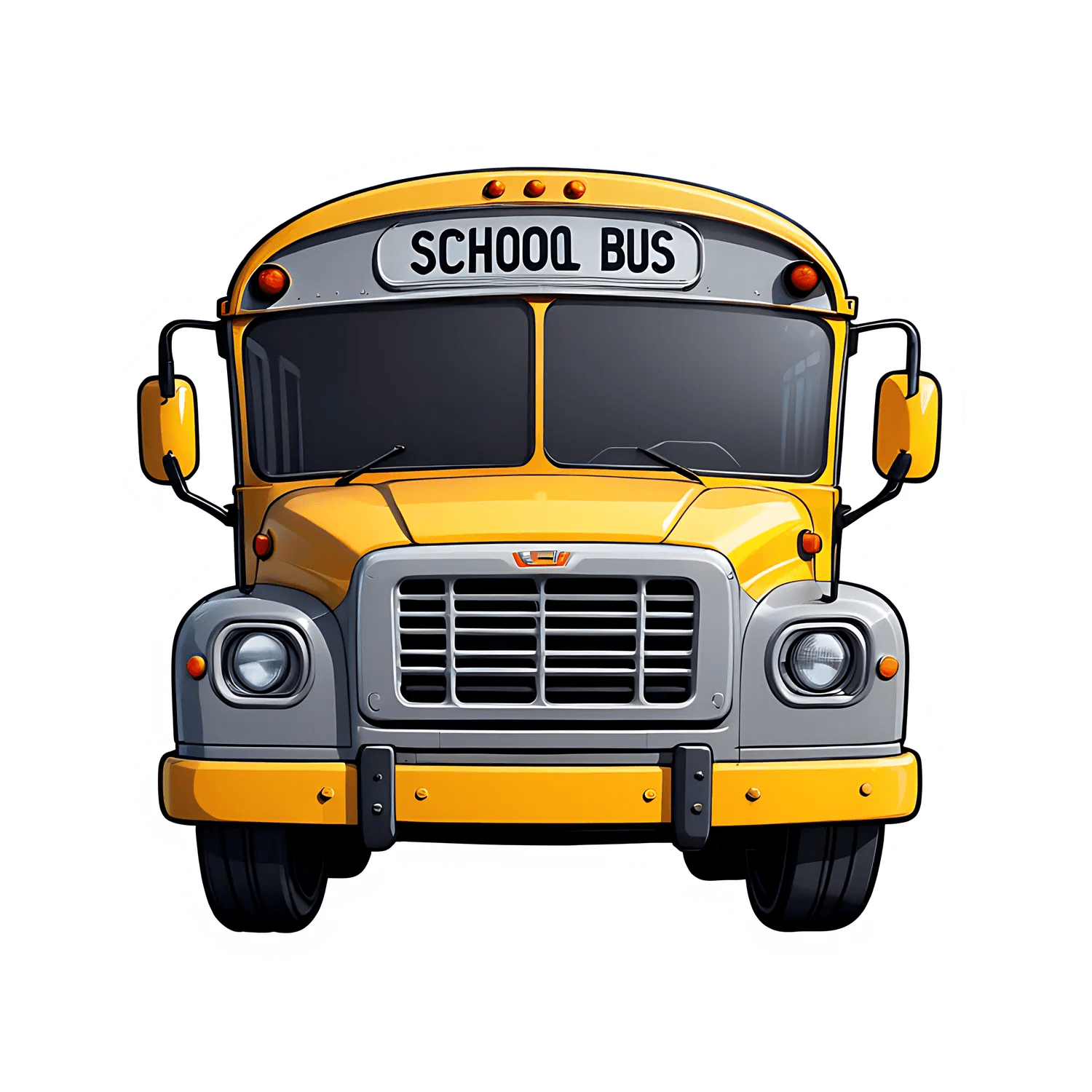 School Bus Sticker - Heat Press Transfer