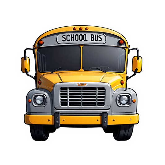 School Bus Sticker - Heat Press Transfer