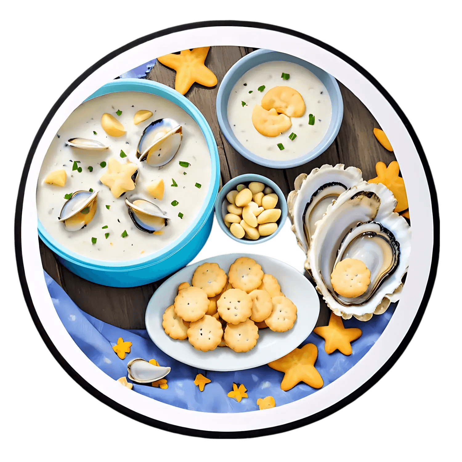 Seafood Delight Sticker - Heat Press Transfer
