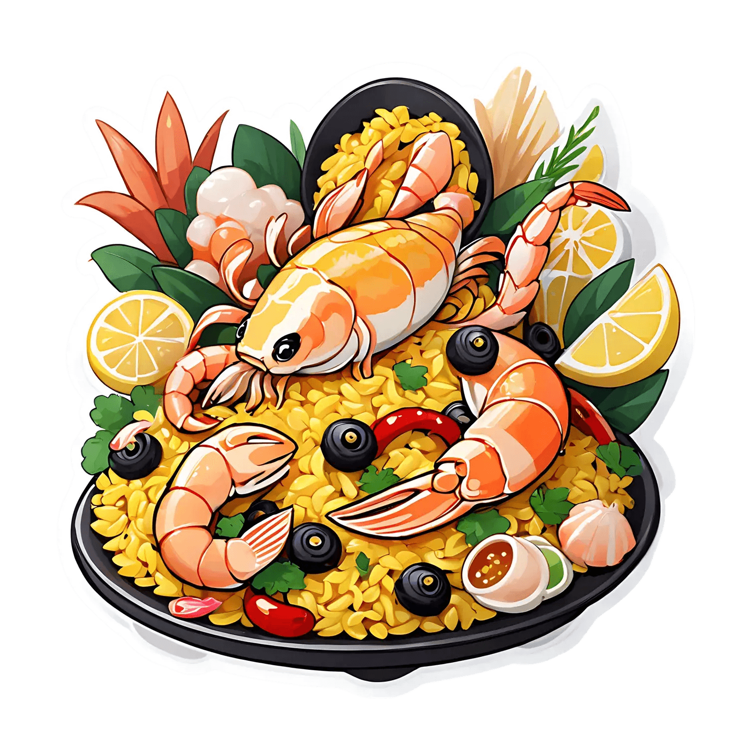 Seafood Paella Feast - Sticker - Heat Press Transfer