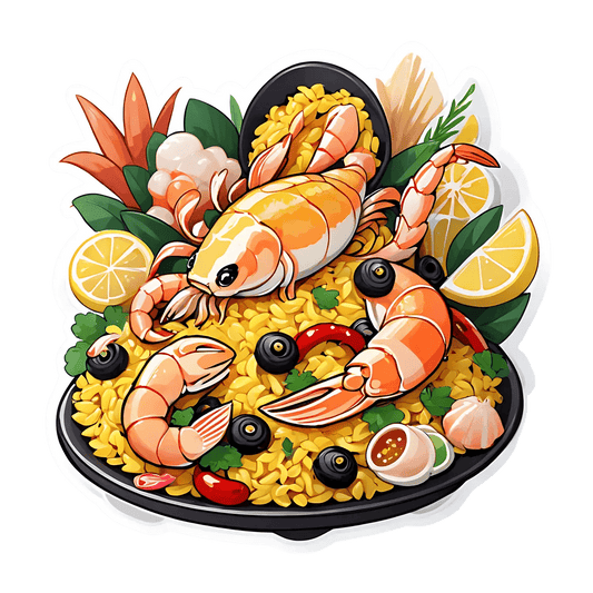 Seafood Paella Feast - Sticker - Heat Press Transfer
