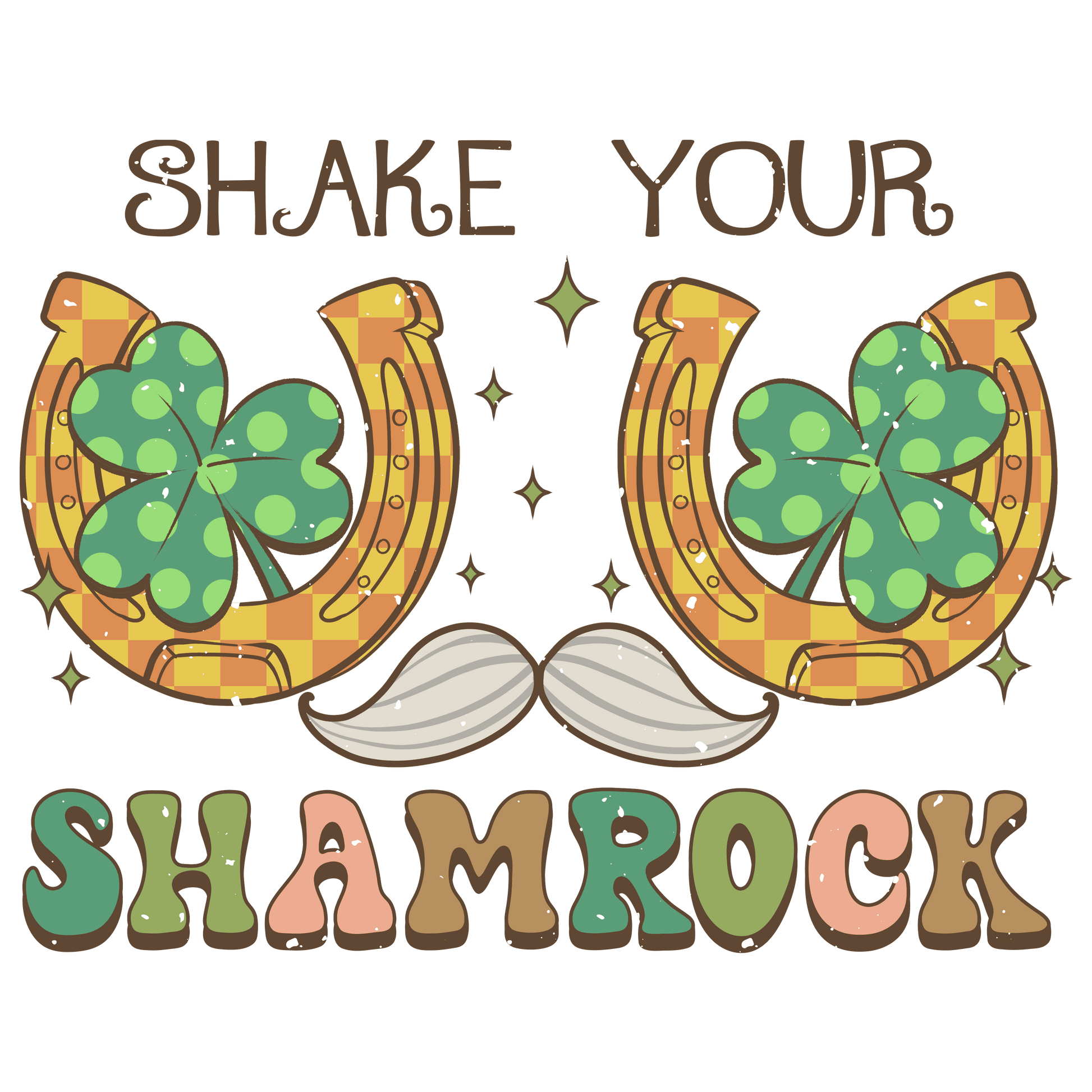 Shake Your Shamrock Saint Patrick's Day Design - DTF Ready To Press - Heat Press Transfer