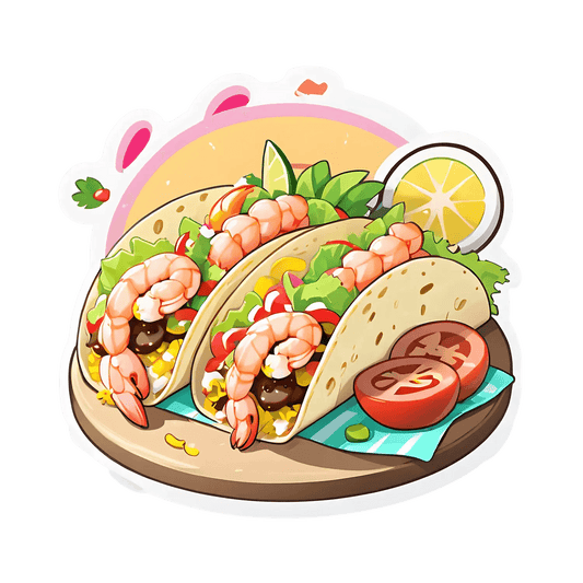 Shrimp Taco Feast - Sticker - Heat Press Transfer
