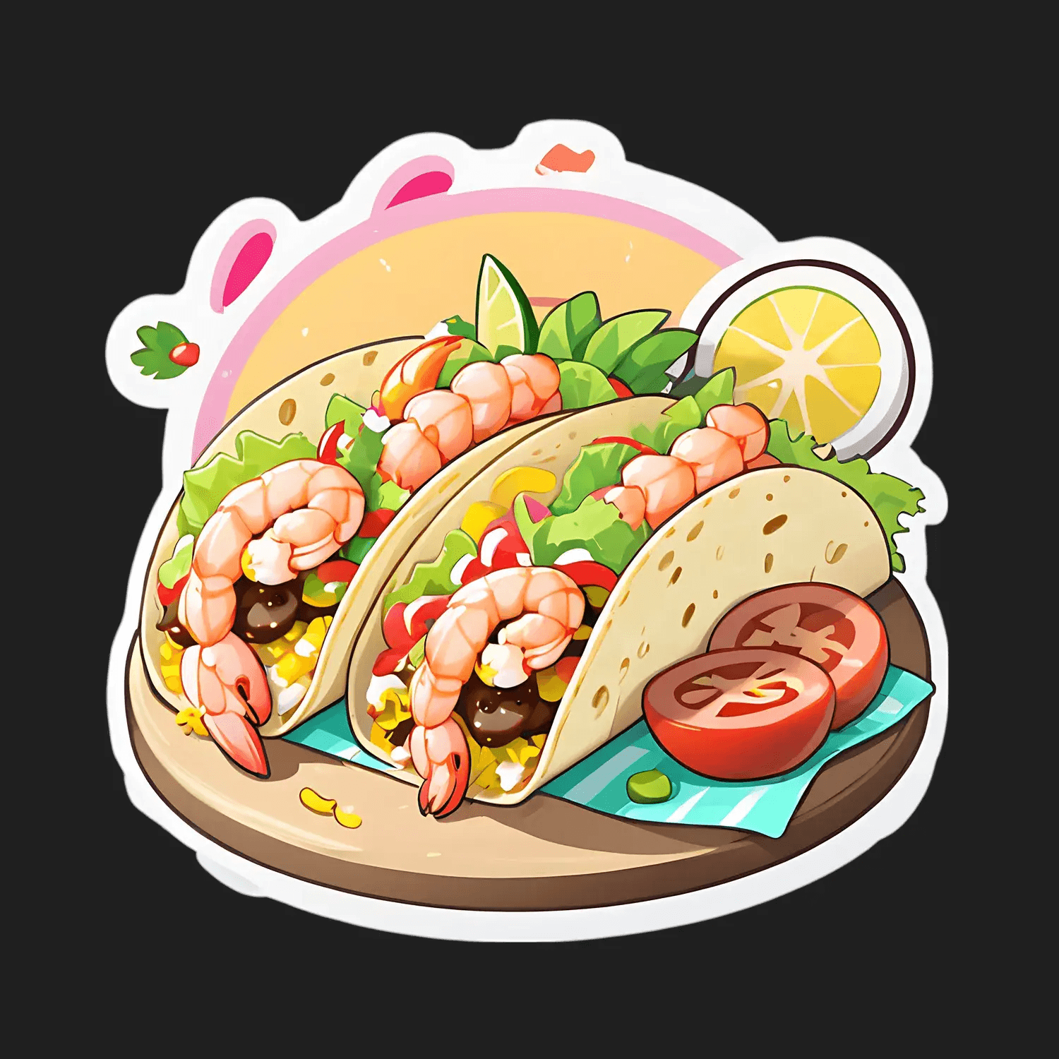 Shrimp Taco Feast - Sticker - Heat Press Transfer