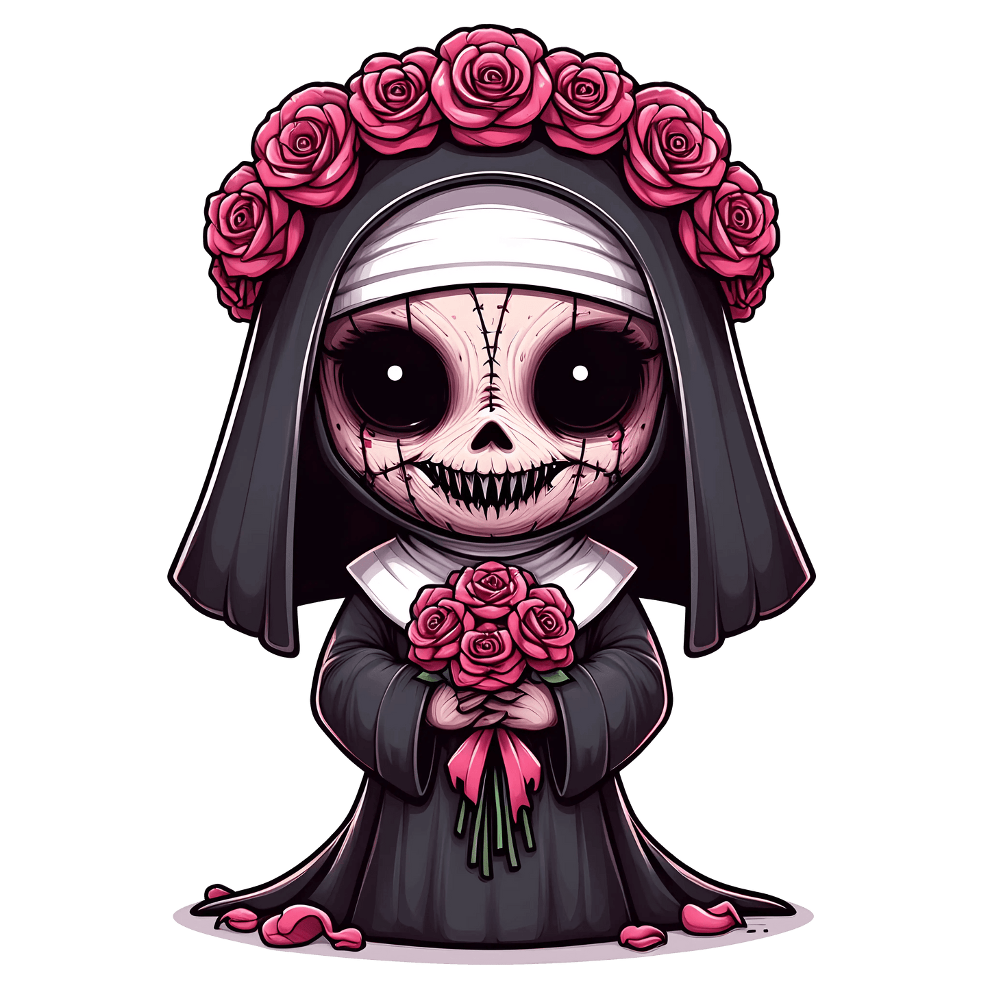 Sister Irene Valentine All Rose For You Design - DTF Ready To Press - Heat Press Transfer