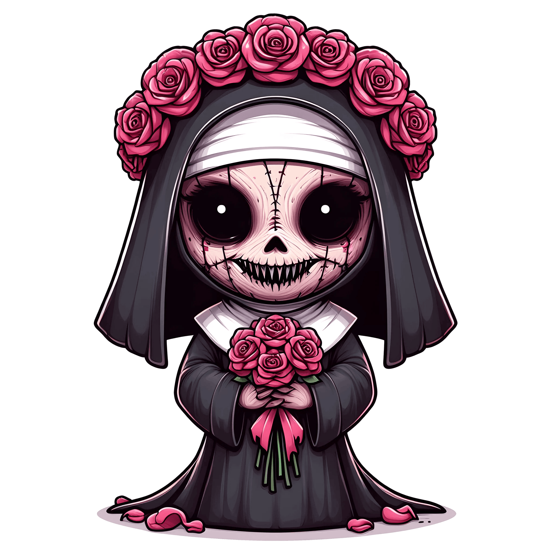 Sister Irene Valentine All Rose For You Design - DTF Ready To Press - Heat Press Transfer
