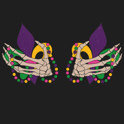 Skeleton Hands - DTF Ready to Press - Heat Press Transfer