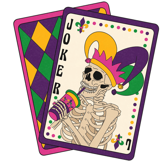 Skeleton Joker - DTF Ready to Press - Heat Press Transfer