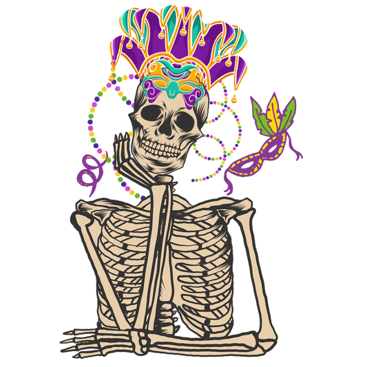 Skeleton Mariachi - DTF Ready to Press - Heat Press Transfer
