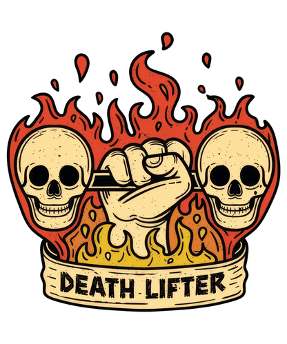 Skull Fire - DTF Ready to Press - Heat Press Transfer
