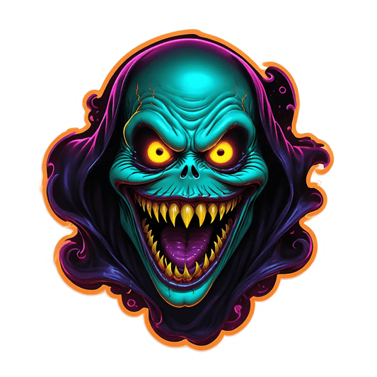 Skull Horror - UV DTF Sticker - Heat Press Transfer