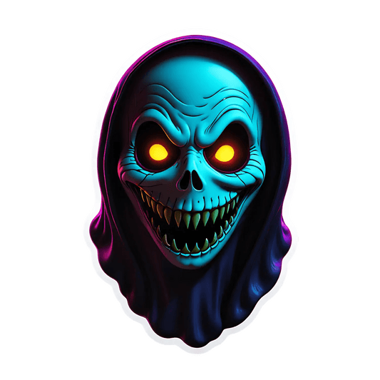 Skull Sticker - Vibrant UV DTF - Heat Press Transfer