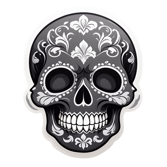 Skull Art - UV Decorative Sticker - Heat Press Transfer