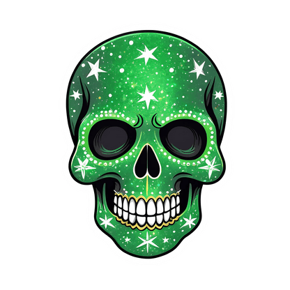Skull Galaxy - UV DTF Sticker - Heat Press Transfer