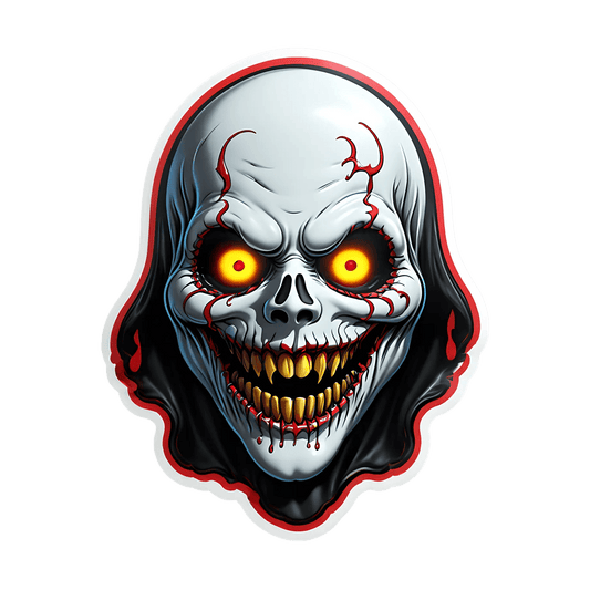 Skull Graphics Sticker - UV DTF Design - Heat Press Transfer