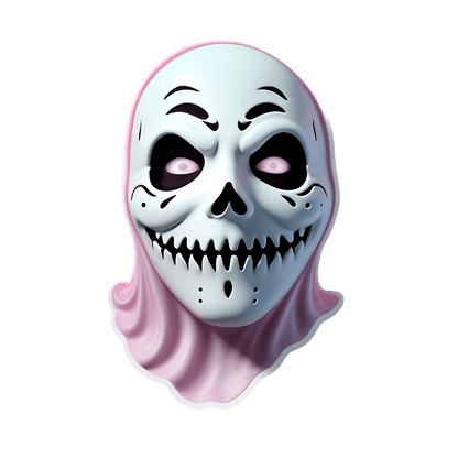 Skull Mask - UV DTF Sticker - Heat Press Transfer