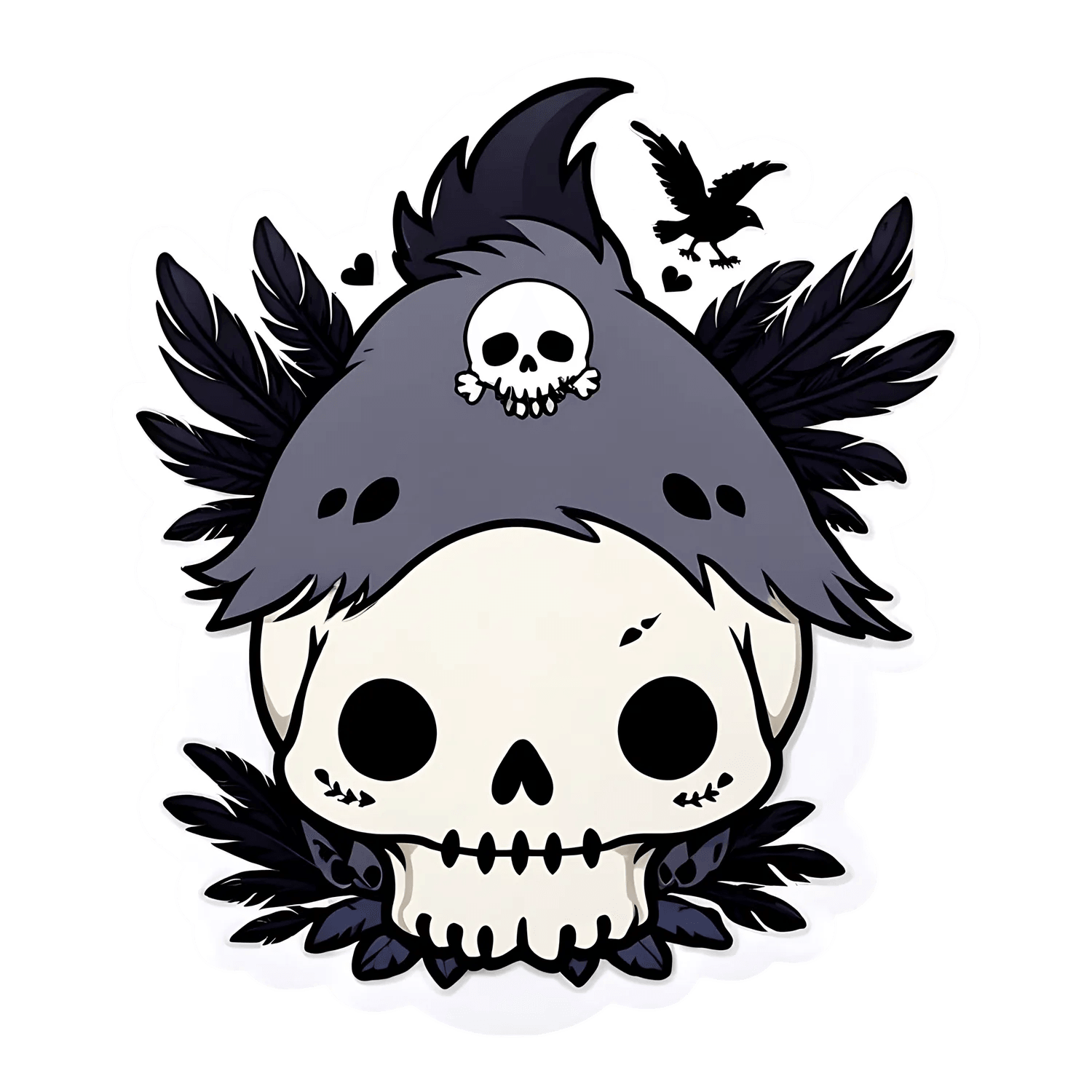 Skull Pirate Hat - UV DTF Sticker - Heat Press Transfer