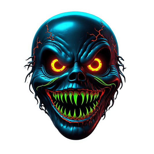 Skull UV - Halloween Sticker - Heat Press Transfer