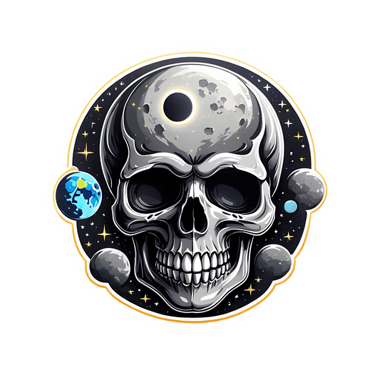 Skull Universe - Sticker - Heat Press Transfer