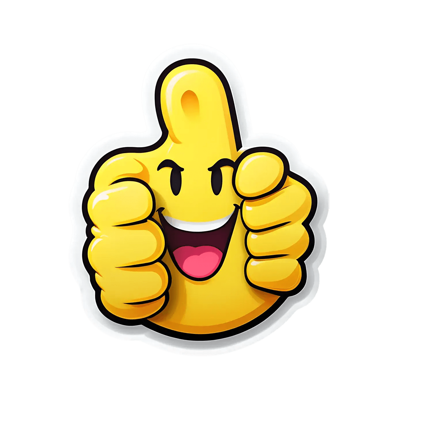 Smiley Face Emoji - UV DTF Sticker - Heat Press Transfer