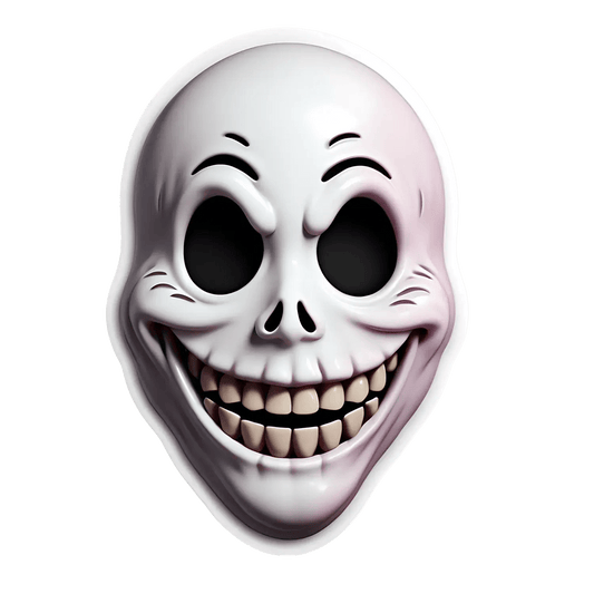 Smiling Skull - UV DTF Sticker - Heat Press Transfer
