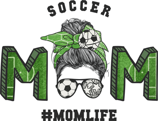 Soccer Mom Design - DTF Ready To Press - Heat Press Transfer