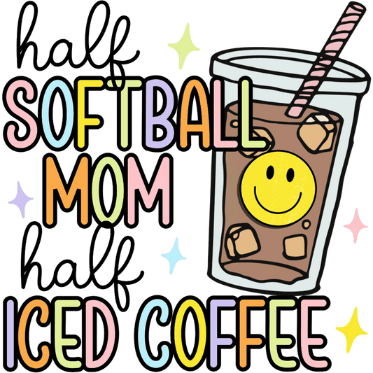 Softball Mom Design - DTF Ready To Press - Heat Press Transfer