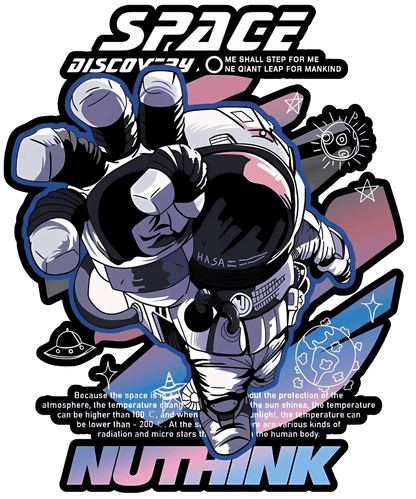 Space Discovery Astronaut - DTF Ready to Press - Heat Press Transfer